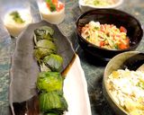 お弁当彩り☆パプリカと塩えんどうの卵焼き作り方5写真