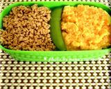 春色★鶏そぼろ＆しっとり卵そぼろ弁当作り方6写真