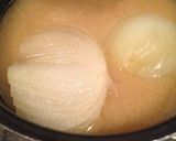 新玉ねぎのごま味噌ミルクスープ作り方3写真