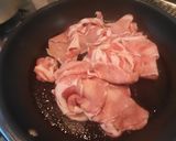 簡単🌟豚しゃぶ肉のかぼす醤油炒め作り方2写真