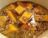 お鍋ひとつで☆かぼちゃのひき肉あんかけ作り方6写真