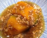 お鍋ひとつで☆かぼちゃのひき肉あんかけ作り方8写真