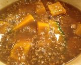 お鍋ひとつで☆かぼちゃのひき肉あんかけ作り方7写真