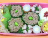 焼肉のタレで超簡単豚そぼろ❤デコアレあり作り方14写真