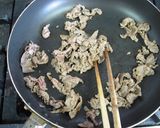 ピリ辛料理、つる豆と牛肉のコチジャン炒め作り方2写真