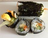 ごはん1膳分でも巻けました！　キンパブ作り方5写真