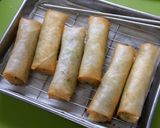 海藻麺とふかひれスープで作る春巻き作り方6写真