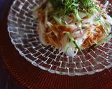蒸し鶏と香味野菜で和韓折衷なビビン麺作り方6写真