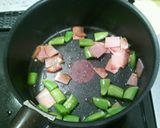 焼き豚とスナックえんどうのパスタ作り方3写真