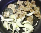 豚バラ肉とたっぷり野菜の丼。作り方8写真