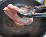 ハムステーキ☆ハニーマスタードソースで♪作り方3写真