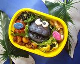 赤飯とカラーオブでクッキーモンスター作り方10写真