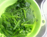 ほうれん草とつまみ菜のごま和え作り方3写真