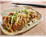 厚揚げのお好み焼き風作り方4写真