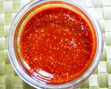 レンジ蒸し茄子の色鮮やか冷製*ピリ辛だれ作り方5写真