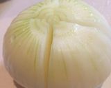 まるごと新玉ねぎのレンジ蒸し作り方1写真