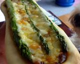 アスパラの丸ごとピザ・・・塩麹風味作り方5写真