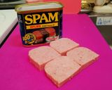 おつまみに最高♪スパム春巻き。作り方1写真