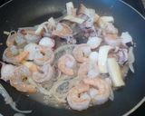 魚介のクリームパスタ~和風テイスト作り方1写真