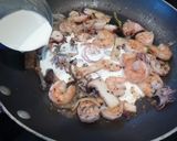 魚介のクリームパスタ~和風テイスト作り方2写真