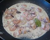 魚介のクリームパスタ~和風テイスト作り方3写真