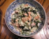 リメイク焼き鮭♪ＤＥ♪きゅうりサラダ作り方3写真