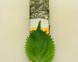 ちくわチーズ＋青紫蘇♪海苔巻き風作り方3写真