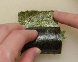 ちくわチーズ＋青紫蘇♪海苔巻き風作り方5写真