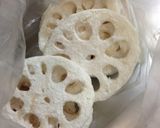 コンビーフで☆レンコンのはさみ焼き｡ஐஃ作り方4写真