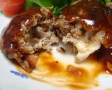 ブラックペッパー入りチーズのハンバーグ作り方5写真