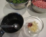 いんげんと豚ひき肉の炒め物。作り方2写真