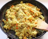 カレー味☆フライパンで作るヘルシーおから作り方8写真