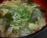 オクラとワカメのかきたま汁作り方3写真