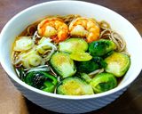 海老と芽キャベツのタンメン 発酵玉葱作り方12写真