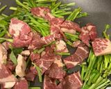 空芯菜と牛肉のピリ辛オイスターソース炒め作り方3写真