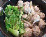簡単! 塩麹で鶏団子と牛蒡のあっさり煮物作り方6写真