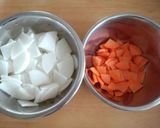 大根と豚バラの炒め煮作り方1写真