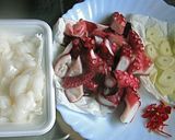 たことロールいかのにんにくオイル煮作り方1写真
