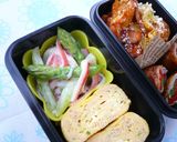 お弁当の彩りに✿カニカマとミニアスパラ♪作り方3写真