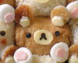 運動会☆遠足☆キャラ弁☆リラックマ作り方4写真