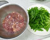 ニラレバ炒め作り方1写真