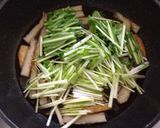 さつま揚げ♪水菜くきくき♪卵とじ作り方3写真