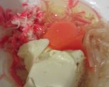 後期の離乳食*カニカマ玉作り方1写真