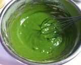 混ぜて焼くだけ、ふんわり抹茶ホットケーキ作り方2写真