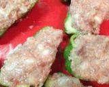 ハンバーグ種アレンジ1.簡単ピーマン肉詰作り方5写真