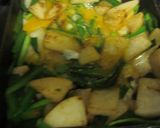 カレー風味の大根入りニラ玉作り方4写真