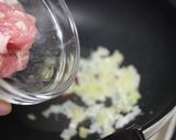 小松菜と豚肉の炒め～小鉢作り方3写真