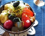 プチプチ食感♥　塩胡桃・黒豆抹茶ぱるふぇ作り方10写真