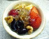 プチプチ食感♥　塩胡桃・黒豆抹茶ぱるふぇ作り方5写真
