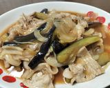 10分で完成、ナスと豚肉のしょうが焼き作り方5写真